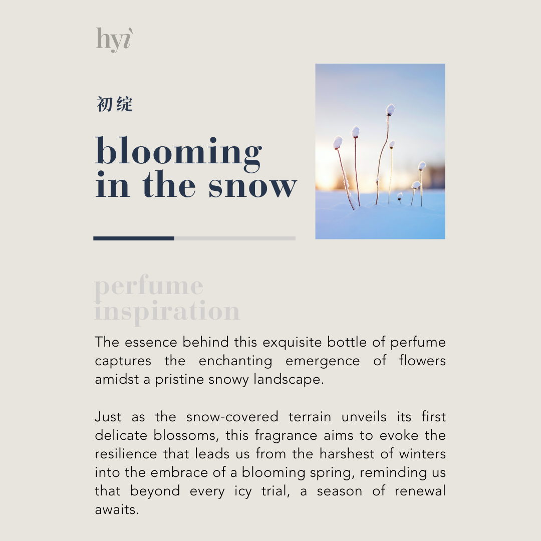 blooming in the snow